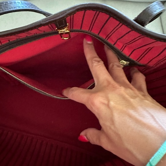 LOUIS VUITTON Neverfull GM Damier Ebene N51106 Genuine Tote Shoulder  bag - Picture 5 of 12